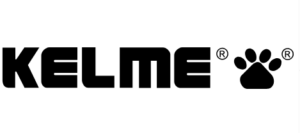Logo oficial de Kelme en color negro con icono de huella.