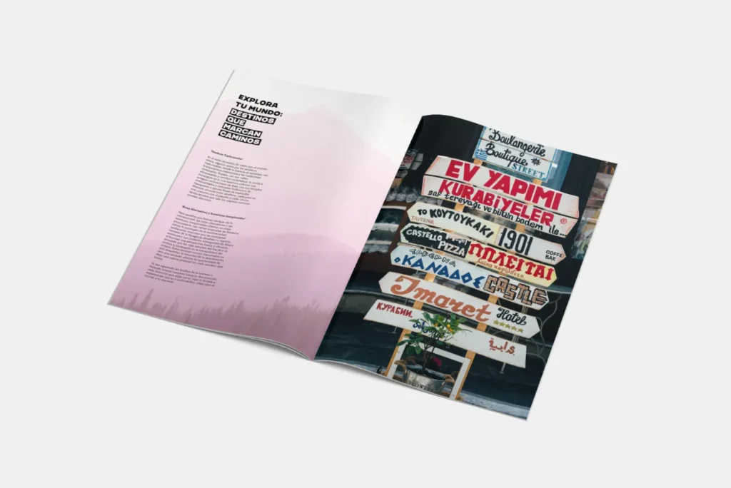Diseño Editorial revista viajes