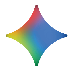 Logotipo de Google Gemini en forma de estrella de cuatro puntas con degradado de colores para herramientas de diseño con inteligencia artificial.