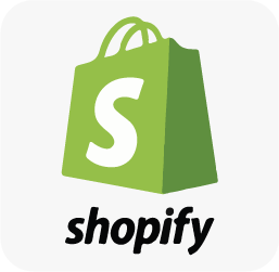 Logotipo de Shopify con la bolsa de compra verde y la letra S para diseño de tiendas online de comercio electrónico y dropshipping.